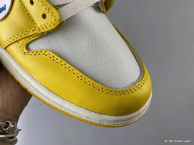 Jordan Powder Air White Off-White AQ0818-149 Yellow-Cone x 1 Dark NRG 0627